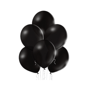 Balony pastelowe czarne 30 cm – 100 szt.